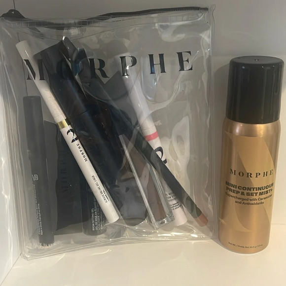NEW 11 Piece Morphe Makeup Set Eyes Lips Face Setting Bag Spray Luxury High End - Picture 2 of 4